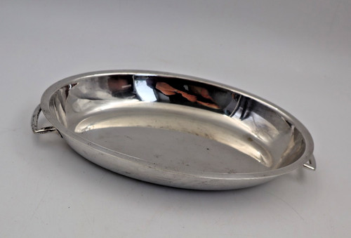 Vintage ovale silberplatte - vintage,