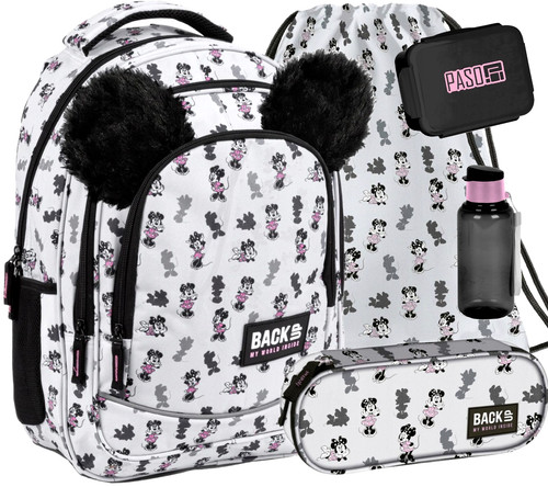 5teile schulrucksack minnie - schulrucksack,