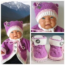 Janker Jacke Mütze Babyschuhe