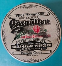 Seltene alte Blechdose für Farbband Schreibmaschinen USA