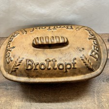 Vintage Brottopf Keramik mit Deckel Brotbackform ?