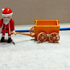 Playmobil Weihnachten Nikolaus mit Wagen wie Neu