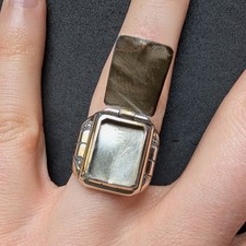 Jugendstil Monogramm Gift Ring