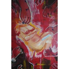 abstrakte malerei kunst acryl 