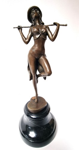 Bronzestatue revuetänzerin - bronzestatue,