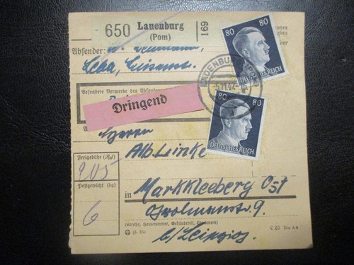 2686 paketkarte aus lauenburg - #2686,