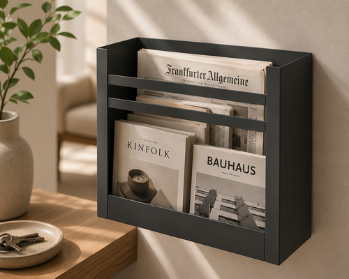 Navaris zeitungshalter wand - zeitungshalter,