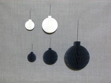 INGE GLAS Wabenkugeln Plissee Magnet Honigwaben Kugel 9,5-25cm Deko Weihnachten