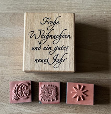 4 Weihnachtsstempel, Frohe Weihnachten und ein gutes neues Jahr von heindesign