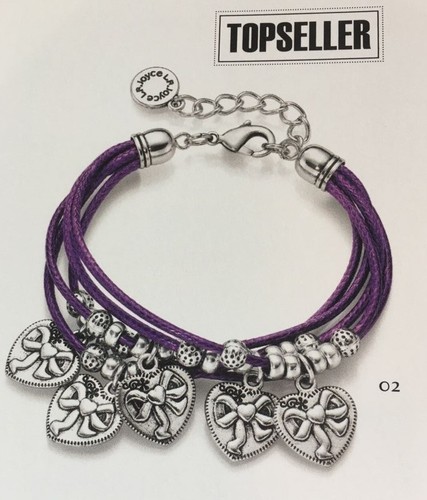 Joyce multi herzarmband - lr,