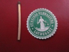 Laubegast:  Siegelmarke :  GEMEINDE -  VERWALTUNG