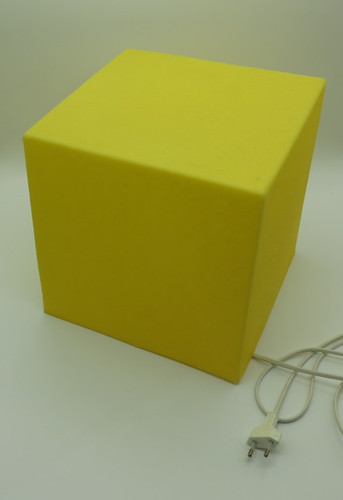 Leuchtwürfel gelb 26cm - gelb,,