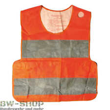 ORIGINAL BUNDESWEHR WARNWESTE GUMMIERT INKL. TASCHE KFZ WESTE POLIZEI SECURITY