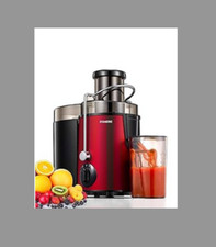 Entsafter für Obst und Gemüse in Edelstahl, 400W Zentrifugaler Entsafter 65 MM