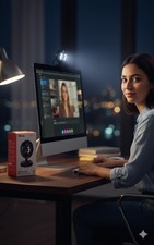 Trust Spotlight Pro Webcam 1,3MP mit Mikrofon LED Lichter Klemme PC Laptop