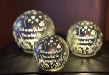 Tiziano Deko Glas LED Kugeln