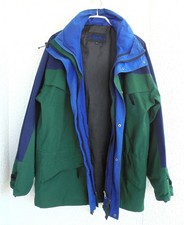 SCHÖFFEL Gore-Tex Multifunktions- Outdoor- Wanderjacke grün blau Kapuze 48 50 52