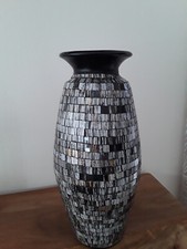 Vase Mosaik aus Terrakotta mit Glassteinchen