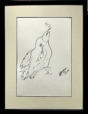 Christian Ludwig ATTERSEE  HANDZEICHNUNG, SIGNIERT. dat. 20x30cm, mit Rahmen