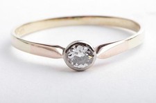 Diamant Ring 0,20ct antik