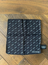 Zadig & Voltaire Mini Scarf Foulard 20 x 20 cm schwarz mit Verpackung