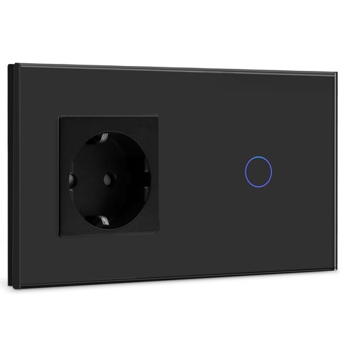 Socket with light switch