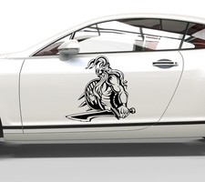 Aufkleber Wikinger mit Schwert