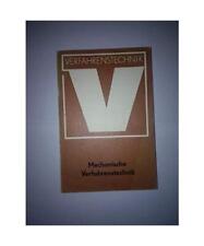 Verfahrenstechnik, Mechanische Verfahrenstechnik, Fratzscher, Wolfgang; Gruhn, G