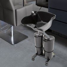 Friseur-Waschbecken Mobil Waschplatz Haarwaschbecken Kopfwaschbecken Mit Pump DE