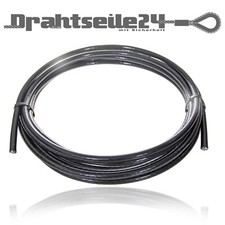 Drahtseil Stahlseil schwarz