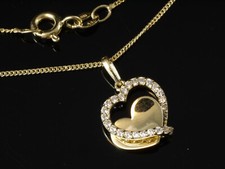 585 Goldkette mit Herz im Herz