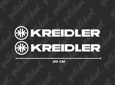 2x 20 cm Kreidler Aufkleber