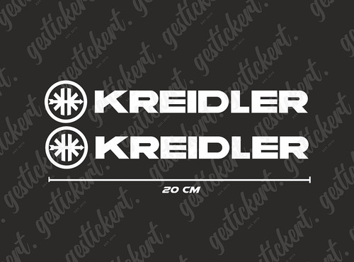 Kreidler aufkleber - 2x, cm