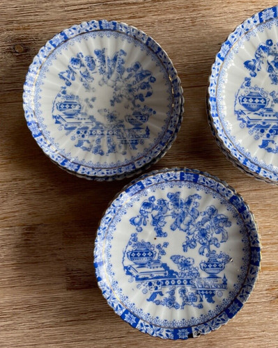 China blau teller 14 - china, ca.