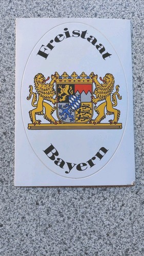 Aufkleber freistaat bayern - freistaat,