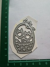 Präge-/Stanzschablone Osterkorb - Größe siehe Foto