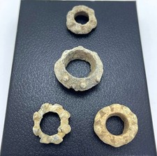 Keltische Ringe | Spinnwirtel | Hübsches Konvolut aus 4 Bleiringen