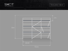60m² Baugerüst Durchstieg