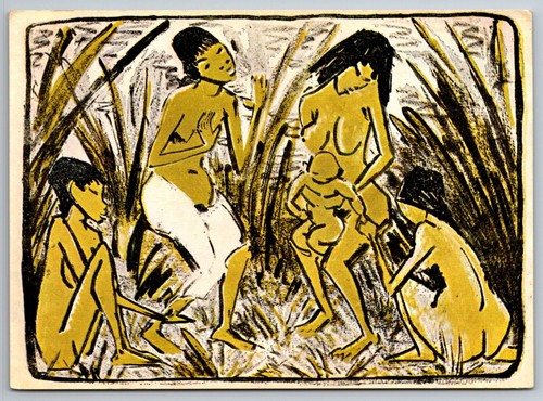 Auffindung des moses - ak,