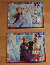 2x Puzzle Rahmenpuzzle  Disney Eiskönigin Elsa Frozen je 48 Teile