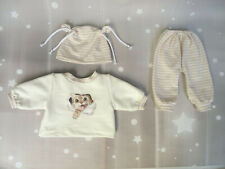 Set Puppenkleidung Handmade Re born Pullover Hose Mütze Baby puppe 43 - 46 cm