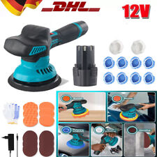 Poliermaschine 12V Akku Profi Polierer Auto Schleifmaschine Set mit 2x Batterie