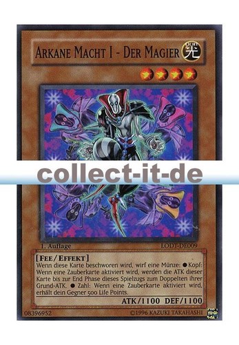 Yugioh lodt de009 arkane macht - yugioh,