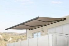 B-Ware Elektrische Kassettenmarkise MCW-H27, Markise 6x3m, Polyester sand