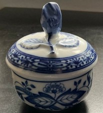 Hutschenreuther Zwiebelmuster kleine Zuckerdose /  Schälchen mit Deckel  