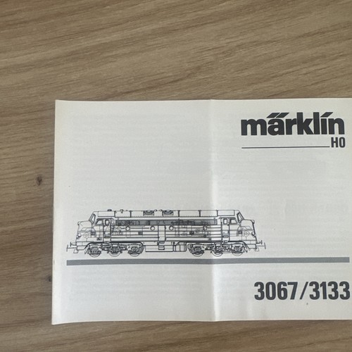 Märklin gebrauchsanleitung - märklin, ho