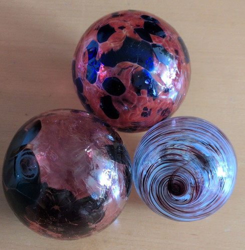Dekokugeln aus glas - 3x,