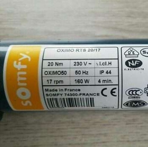 Somfy oximo rts 17 - somfy, 20/17