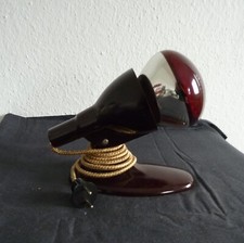 alte Schreibtischlampe / Nachttischlampe / Leuchte  -  Bakelit   braun