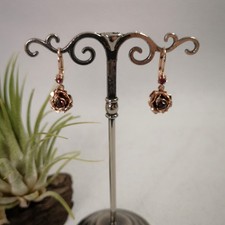 Rosen Ohrringe Granat Hochzeit